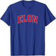 Elon North Carolina NC Vintage Sports Design Red Design T-Shirt - T-Shirt | Royal