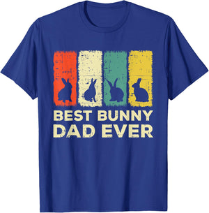 Best Bunny Dad Ever Rabbit Dad Rabbit Bunny T-Shirt - T-Shirt | Royal