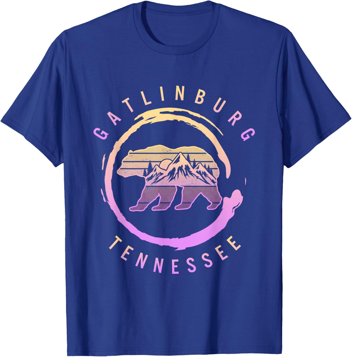 Gatlinburg Tennessee Great Smoky Mountains Bear Souvenir T-Shirt - T-Shirt | Royal