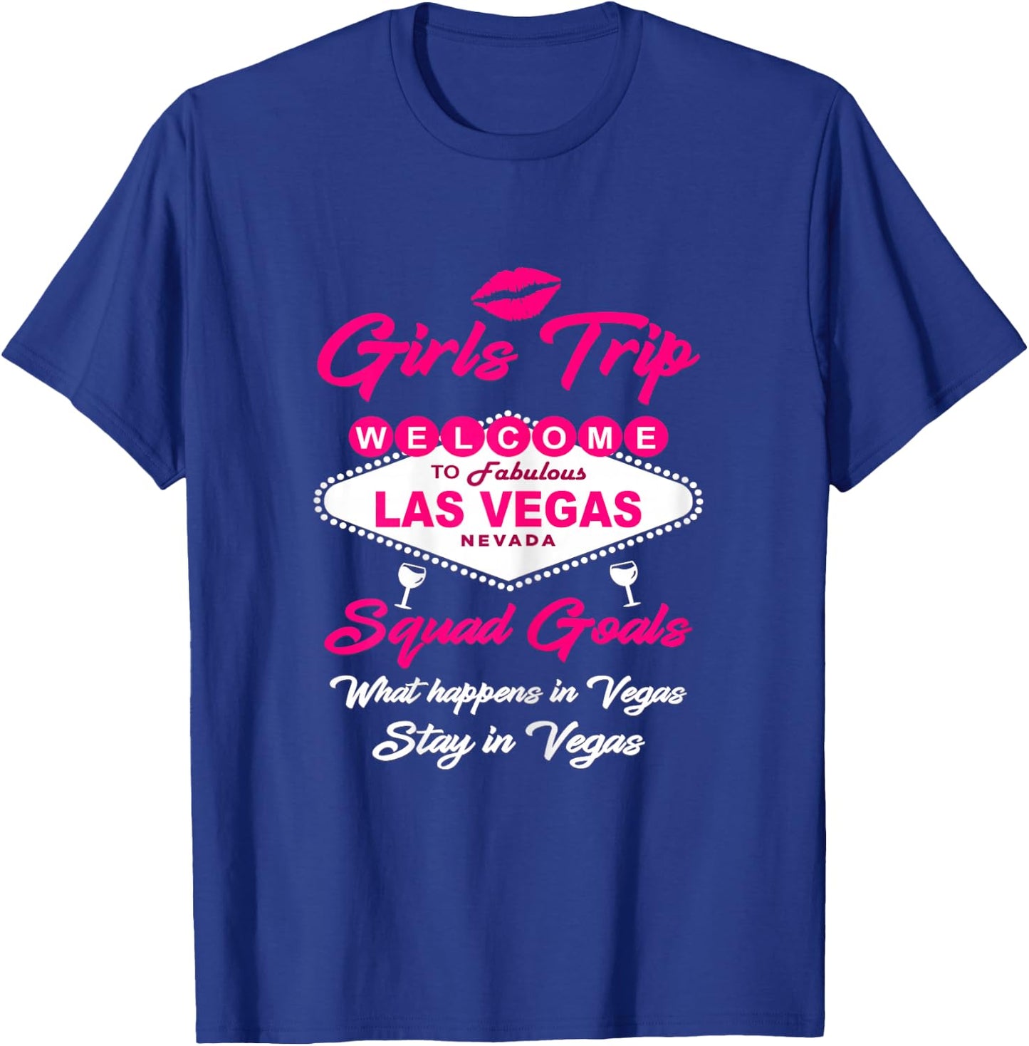 Las Vegas Party Mode ON Girls Trip Birthday Vacay Souvenir T-Shirt - T-Shirt | Royal