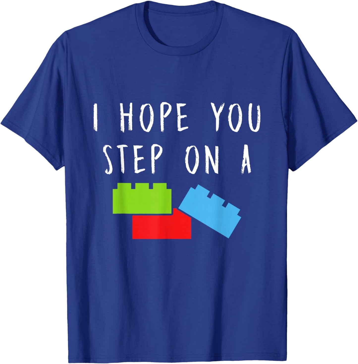 Funny Building Blocks Master Builder Bricks Construction T-Shirt - T-Shirt | Royal