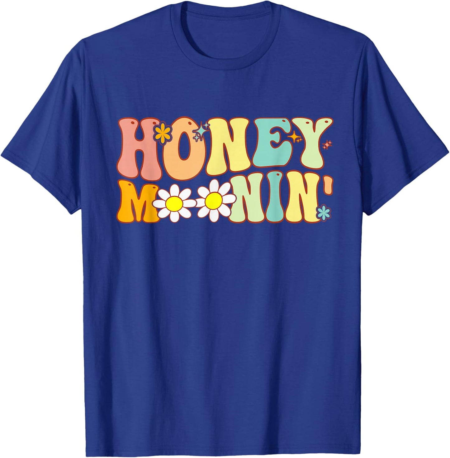 Groovy Honeymoonin Bride Bridal Shower to Honeymoon Vacation T-Shirt - T-Shirt | Royal