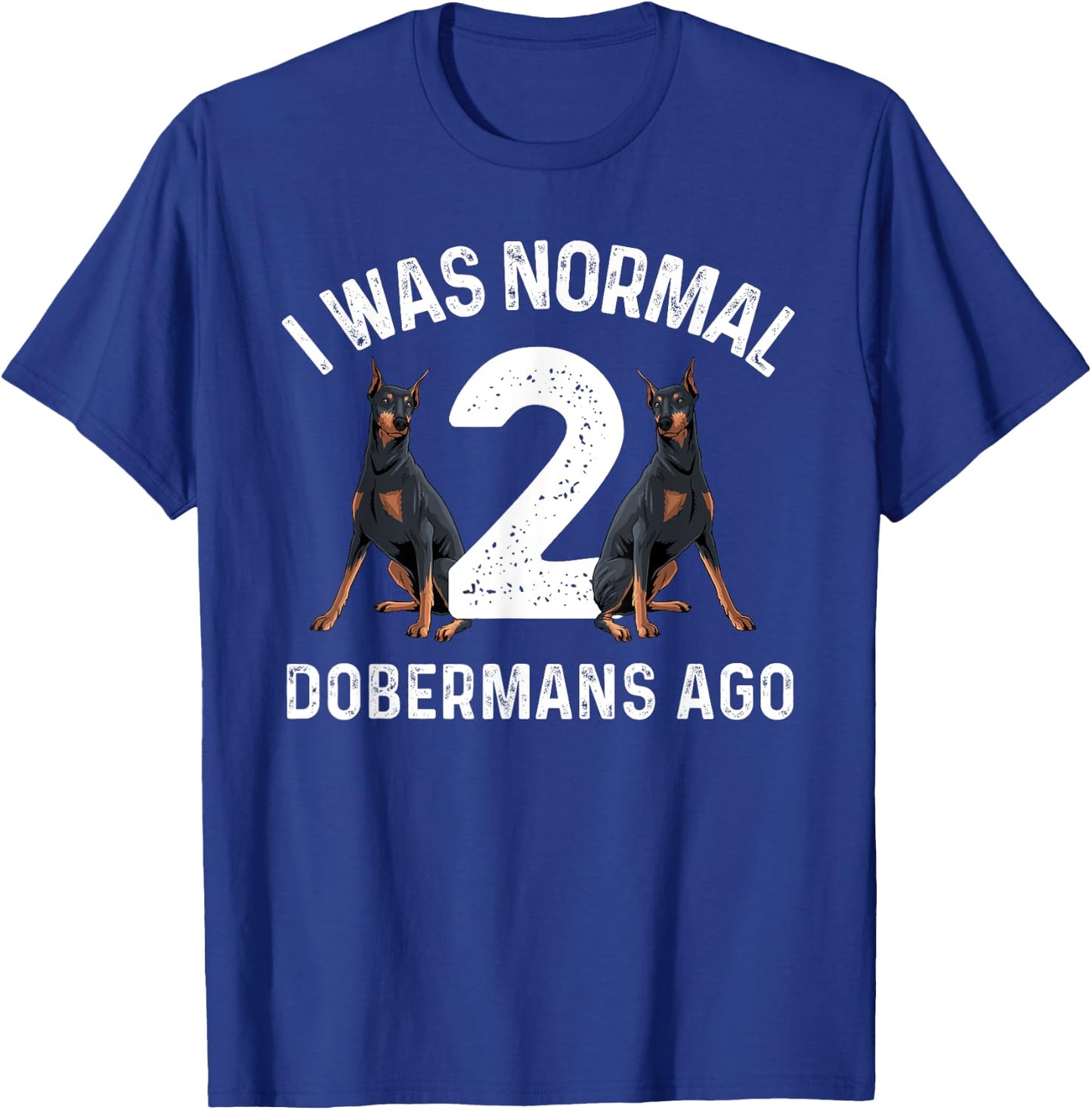 Cool Doberman Art Women Doberman Pinscher Dog Lover Small T-Shirt - T-Shirt | Royal