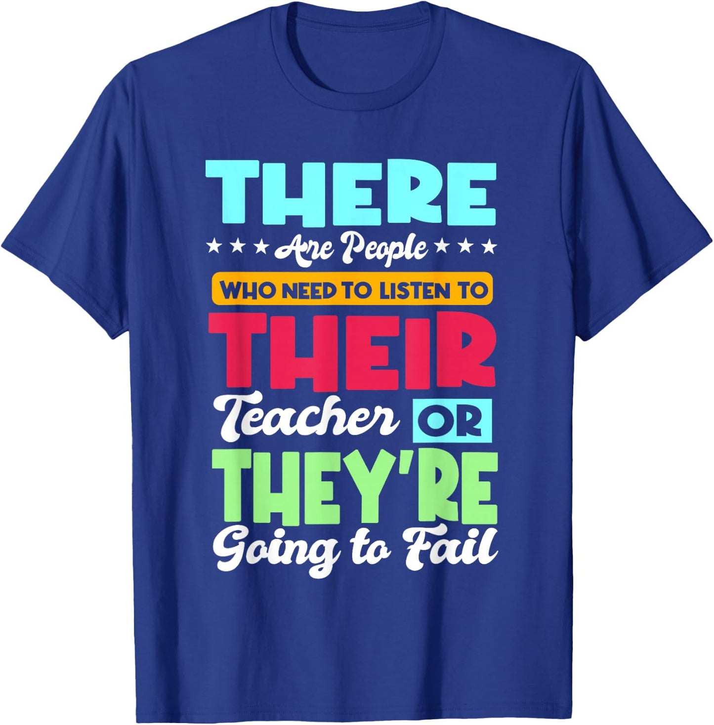 English Teacher Grammar Grammarians Grammatical Rules T-Shirt - T-Shirt | Royal