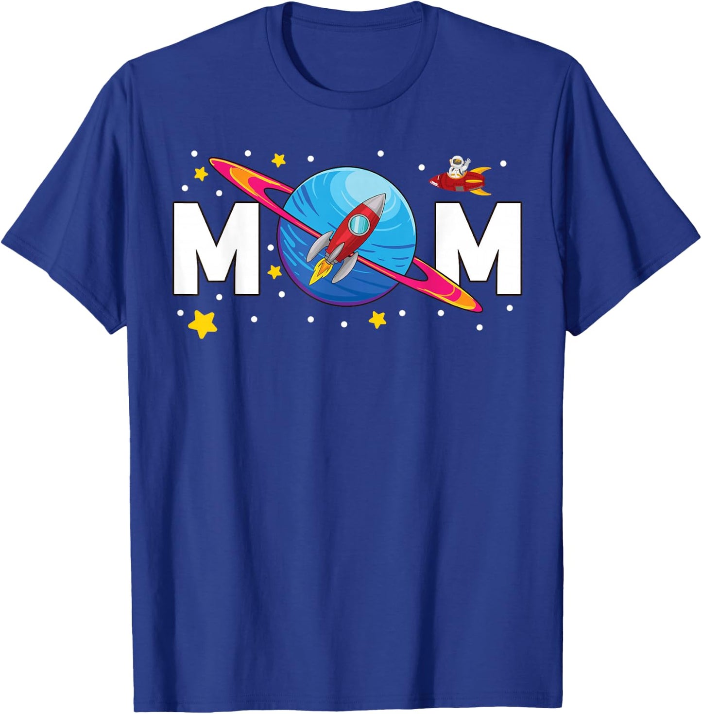 Mom Outer Space Birthday Party T-Shirt - T-Shirt | Royal