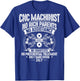 CNC Operator Hard Work CNC Machinist T-Shirt - T-Shirt | Royal