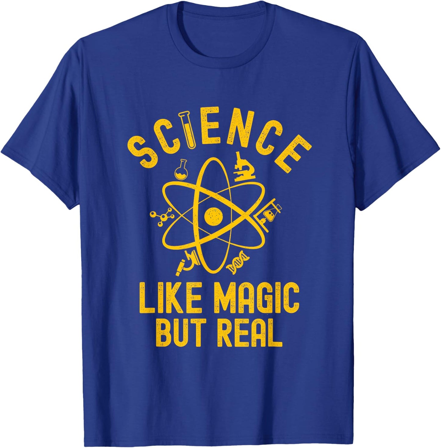 Science Like Magic But Real Funny Science Teacher Geek Nerd T-Shirt - T-Shirt | Royal