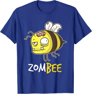 Zombee Funny Zombie Bee Happy Halloween Costume Beekeeper T-Shirt - T-Shirt | Royal