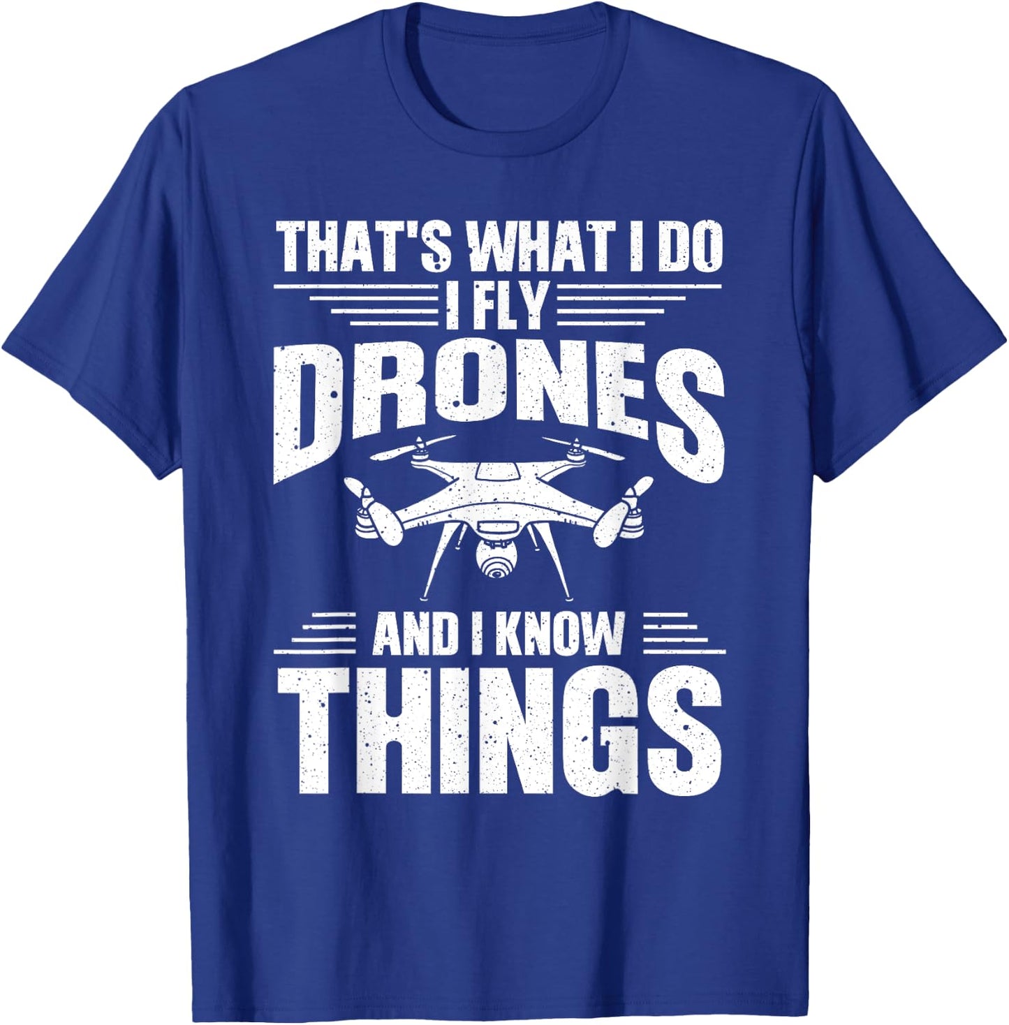 Funny Drone Women Drone Pilot Flying Aerial Vehicle T-Shirt - T-Shirt | Royal