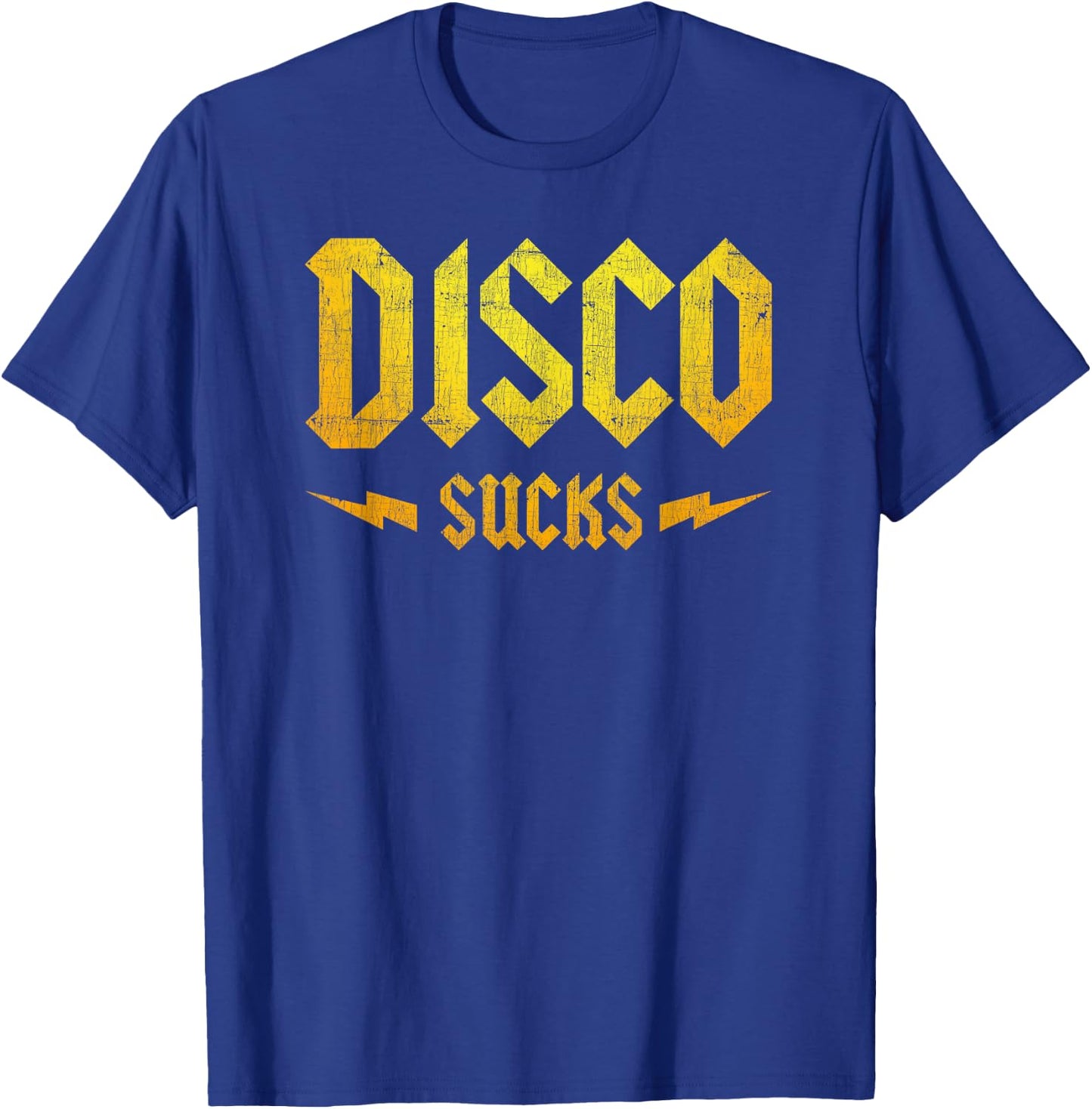 Disco Sucks 70s Funky Retro Vintage Rock Concert T-Shirt - T-Shirt | Royal