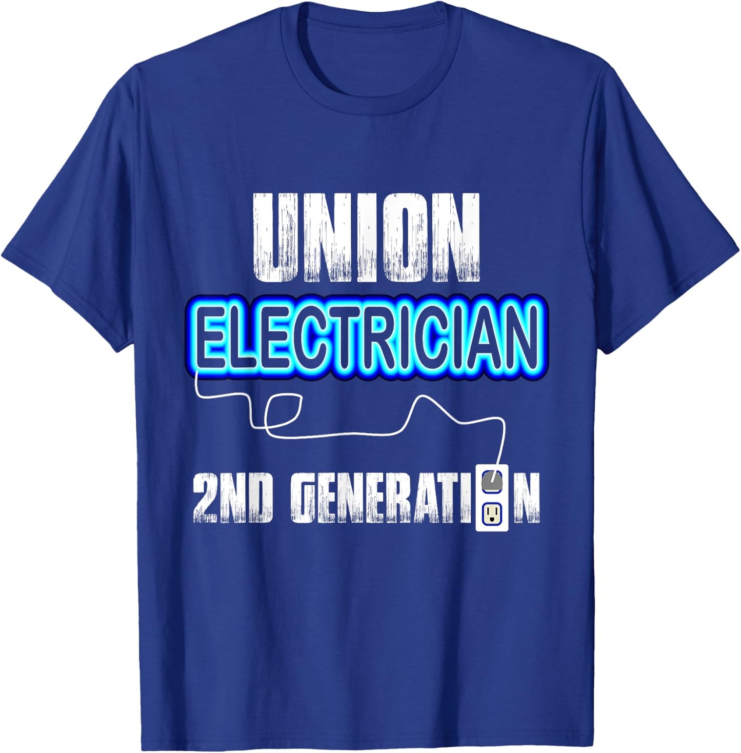 Union Electrician Electrical Workers 2nd Gen Gift T-Shirt - T-Shirt | Royal