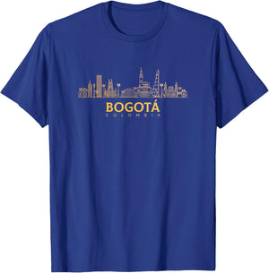 Bogota Skyline, Colombia T-Shirt - T-Shirt | Royal