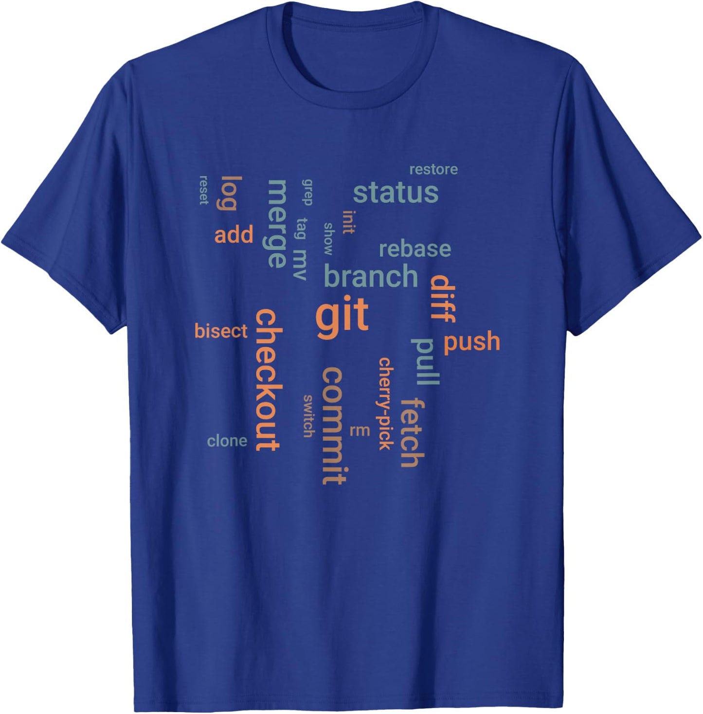 Git commands - javascript engineers T-Shirt - T-Shirt | Royal