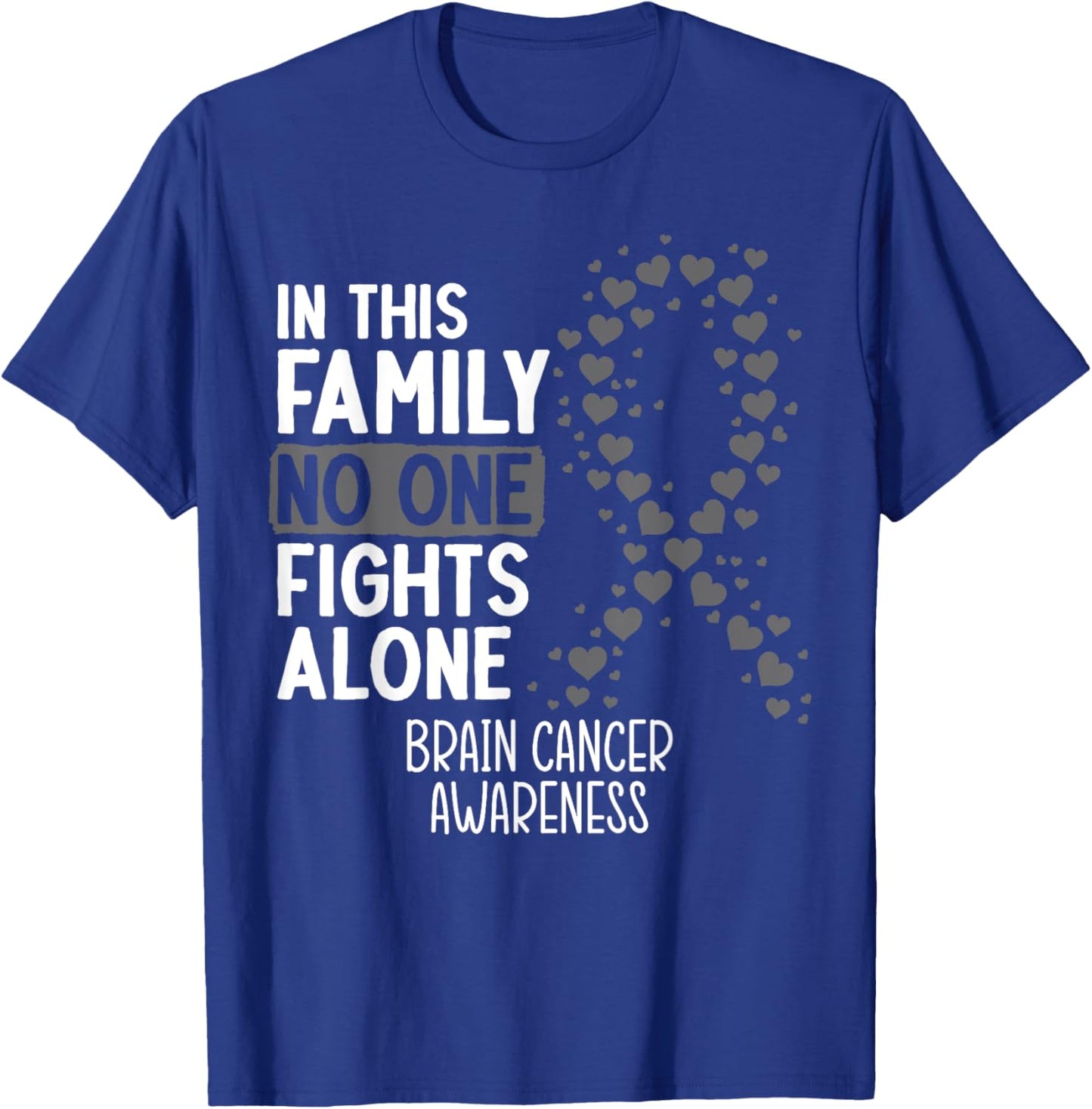 Cancer Survivor Brain Cancer Awareness Gift T-Shirt - T-Shirt | Royal