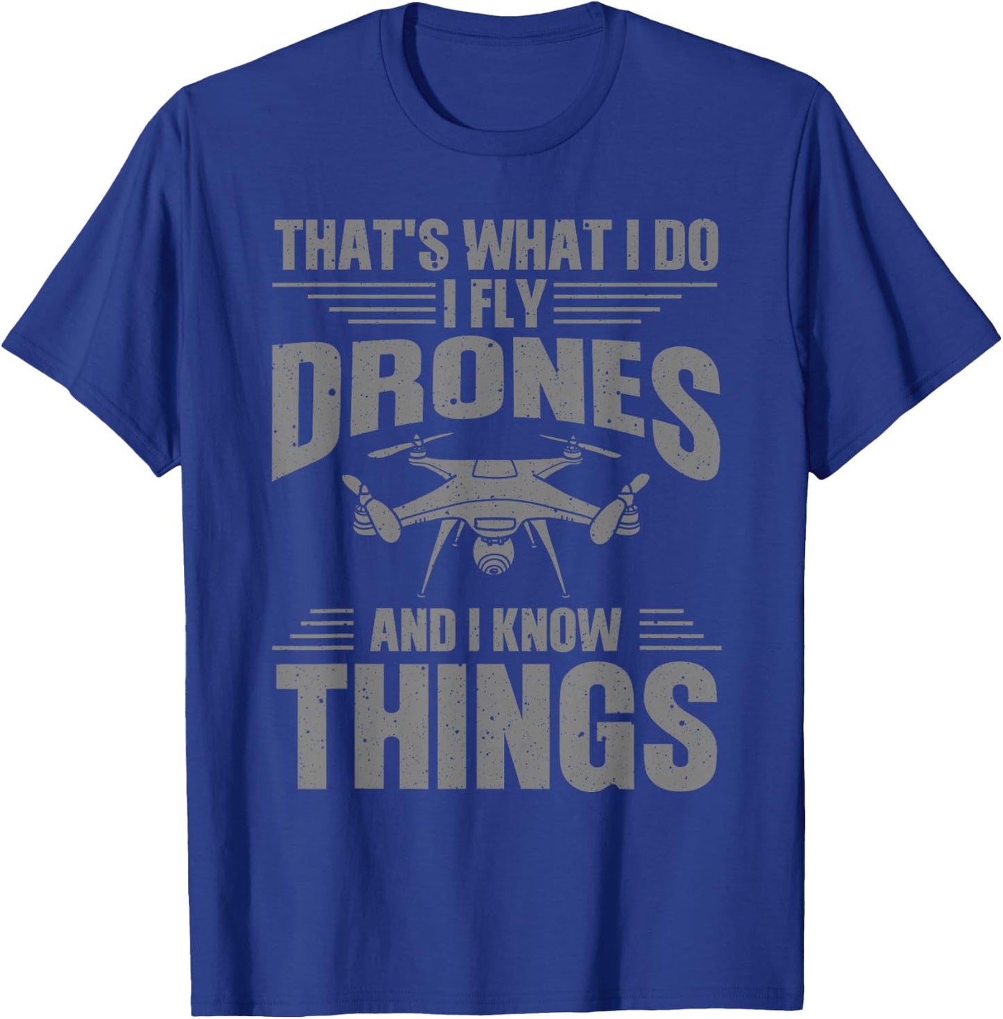 Funny Drone Art Women Boys Drone Racing Drone Pilot T-Shirt - T-Shirt | Royal