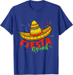 Cinco de Mayo Fiesta Squad Family Matching Group Adults Kids T-Shirt - T-Shirt | Royal