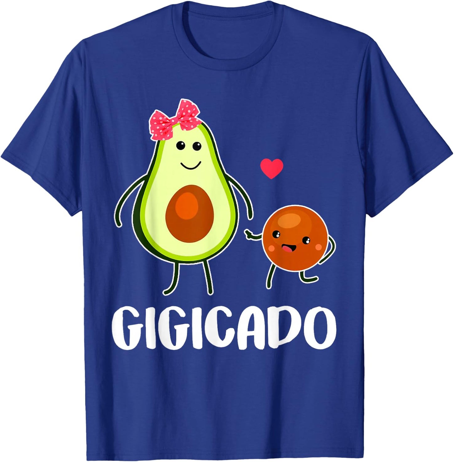 Gigicado Cute Avocado Pregnant Grandma Women Gifts T-Shirt - T-Shirt | Royal