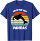 Funny Killer Whale Orca Dolphin Save the sea pandas Ocean T-Shirt - T-Shirt | Royal