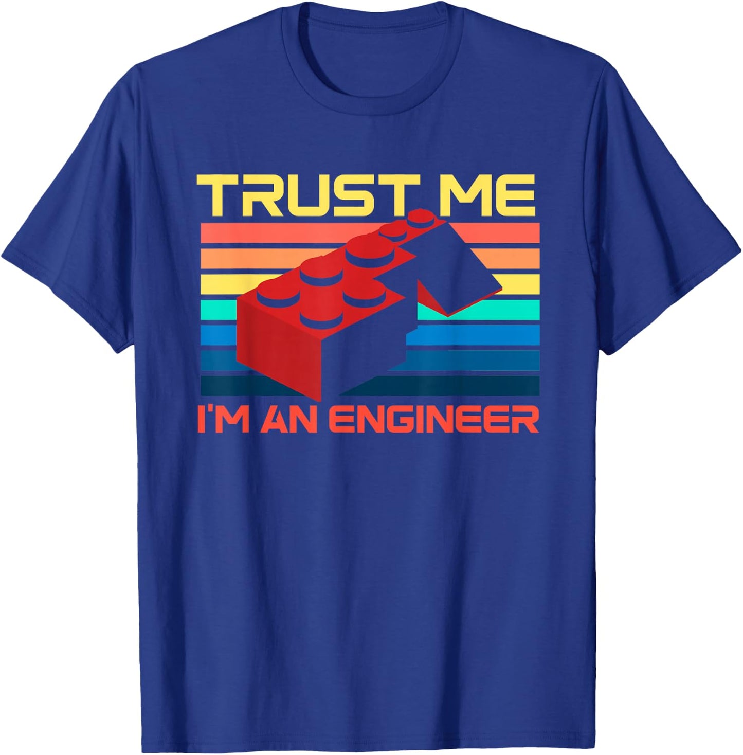 Engineer Master Builder Building Blocks Bricks Bricklayer Small T-Shirt - T-Shirt | Royal