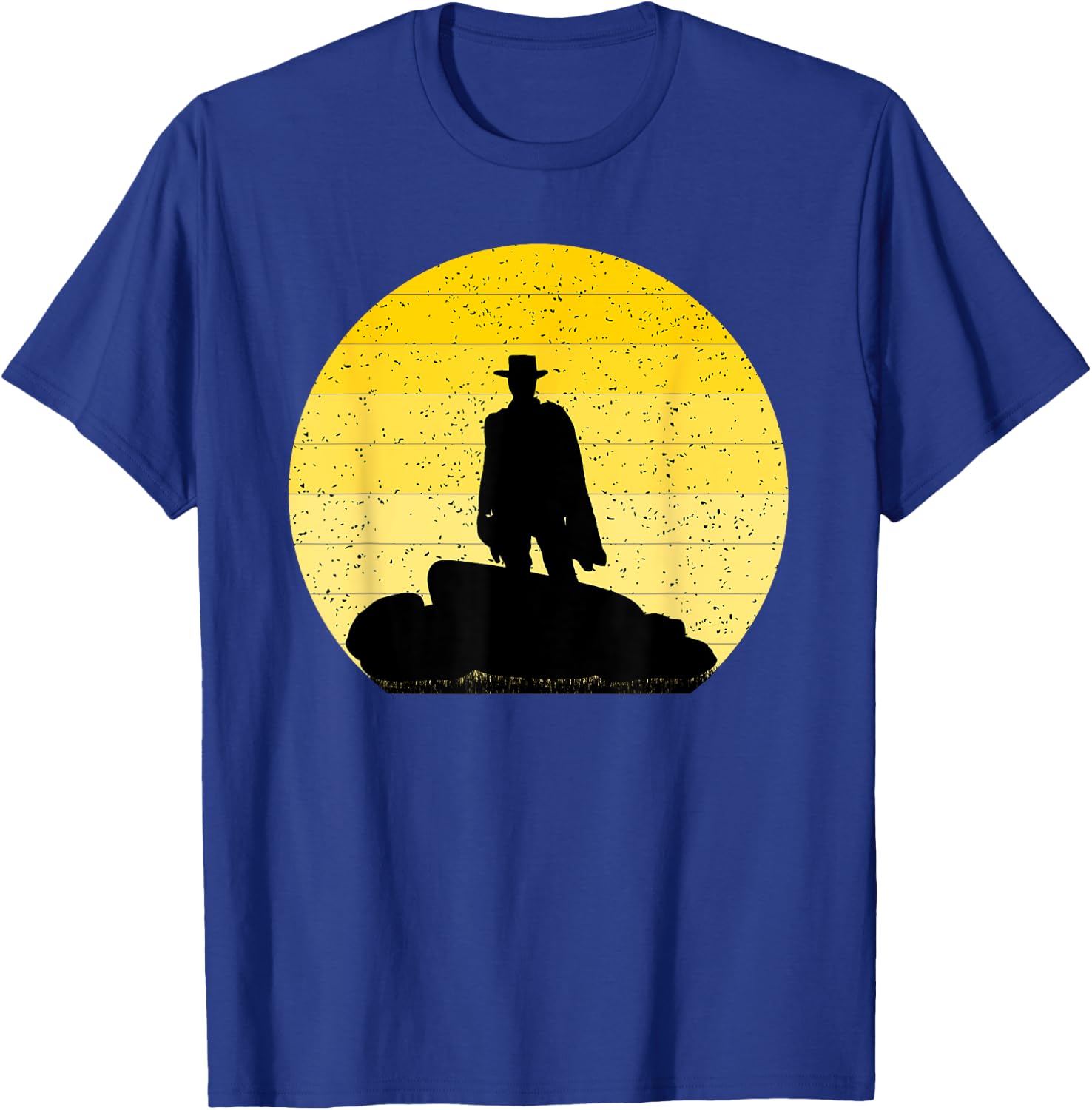 western Lone Cowboy Rancher Poncho Shirt T-Shirt - T-Shirt | Royal