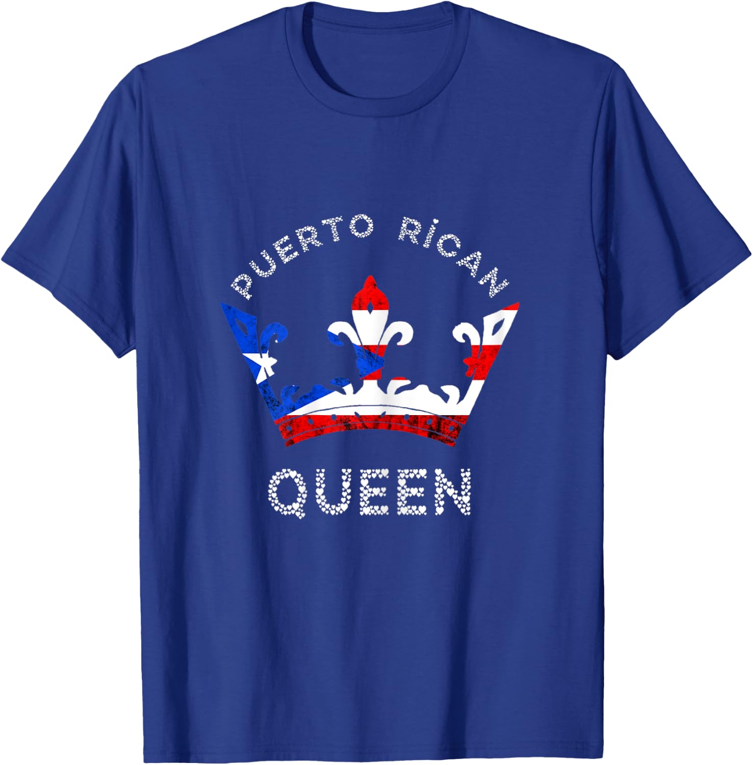 Puerto Rico Puerto Rican Queen Crown Boricua Pride T-Shirt - T-Shirt | Royal