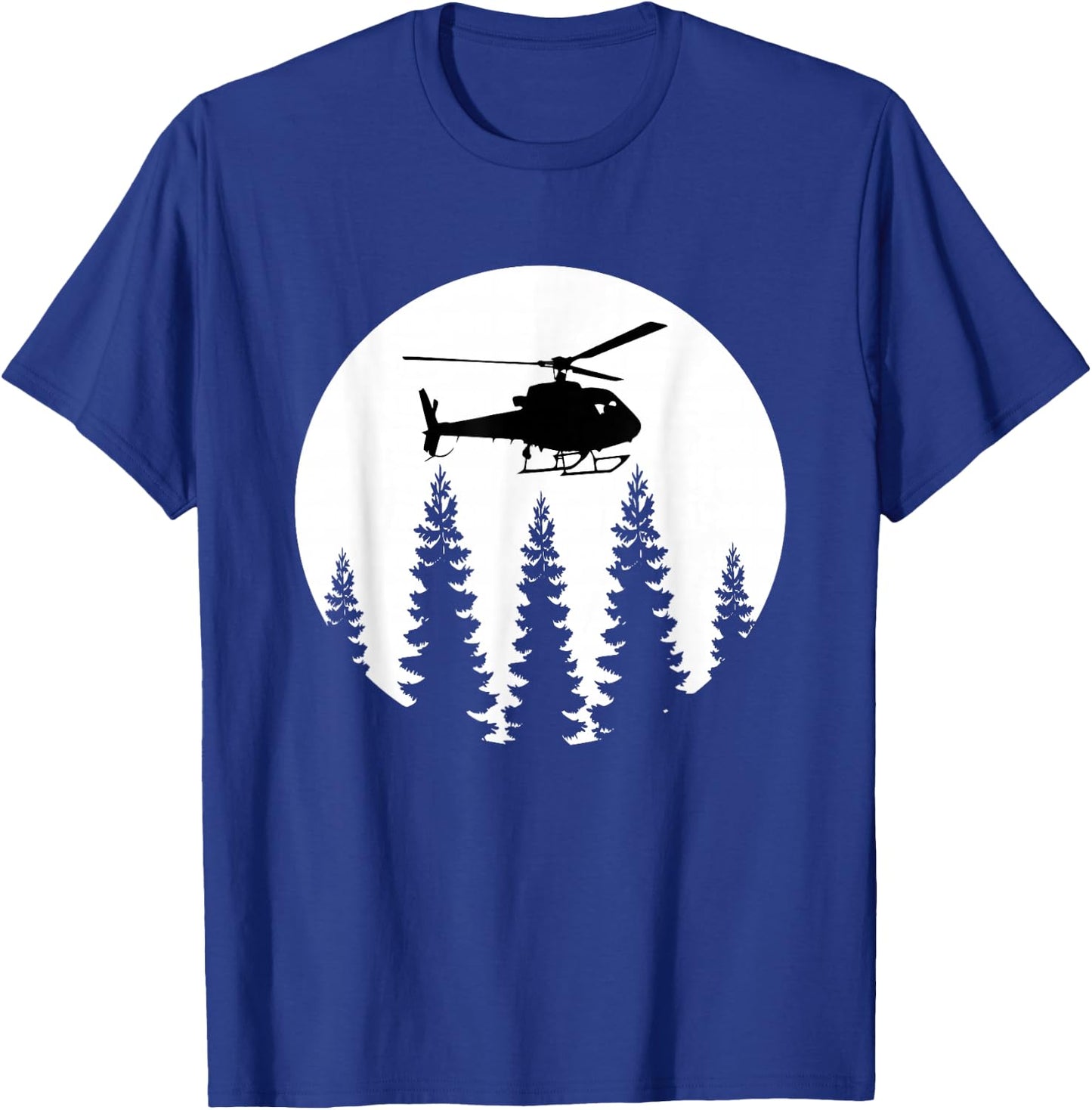 Great Helicopter Pilot Retro Gift Men T-Shirt - T-Shirt | Royal