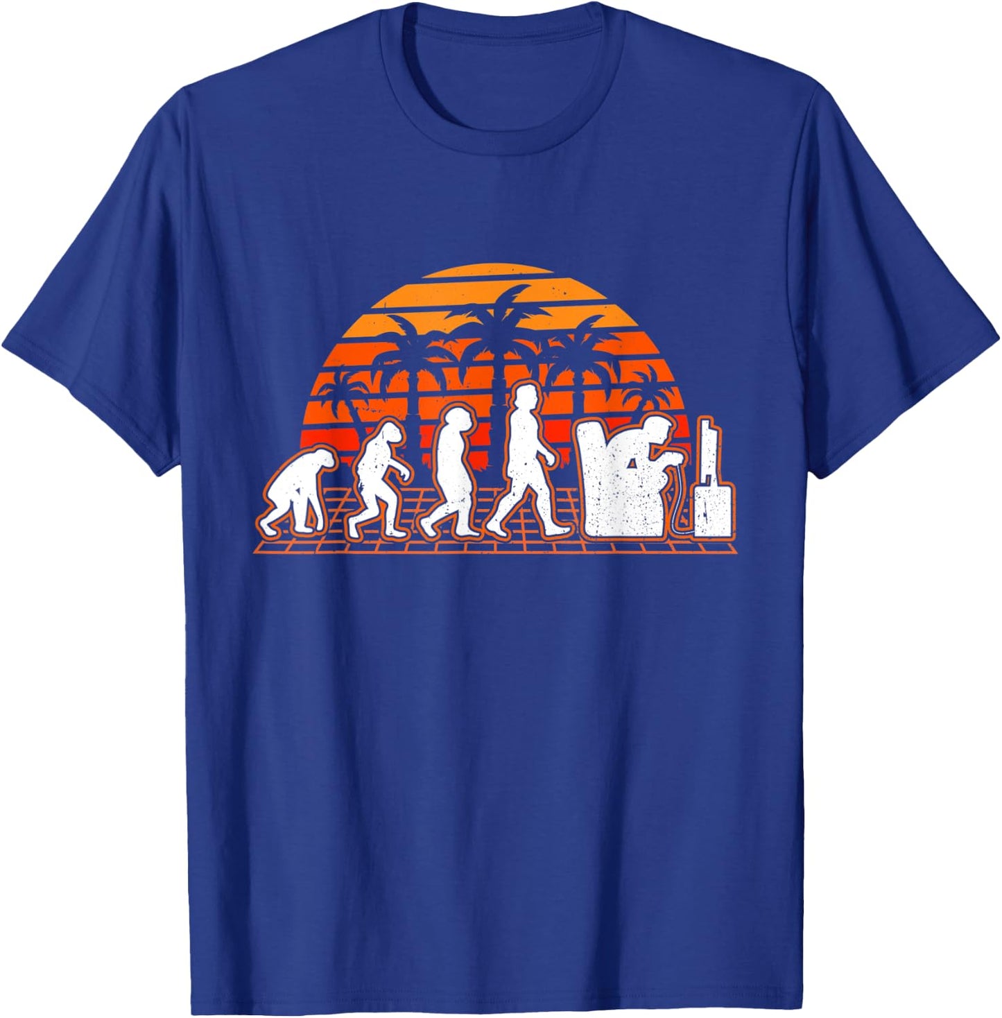 Gamer Evolution Retro Video Game Gaming T-Shirt - T-Shirt | Royal