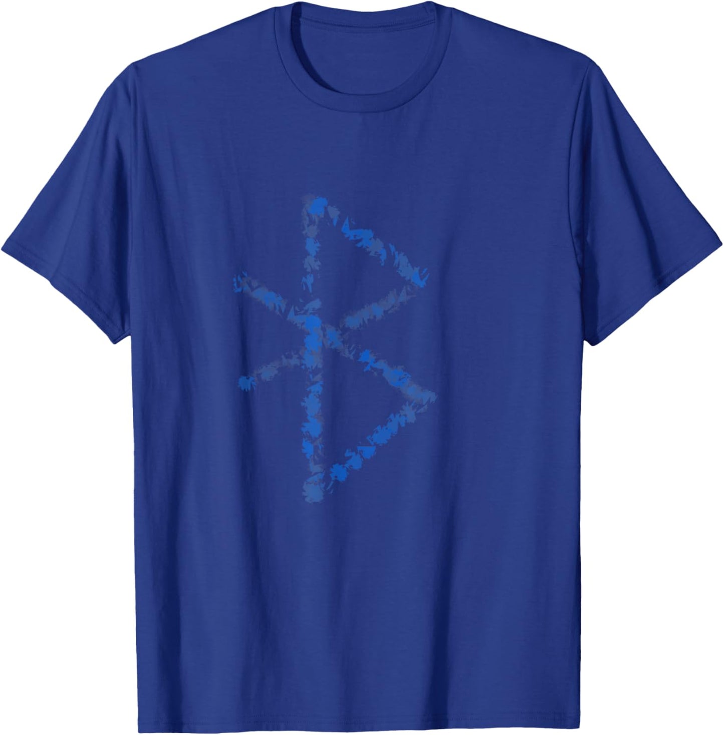 Abstract Blue Bluetooth Symbol T-Shirt - T-Shirt | Royal