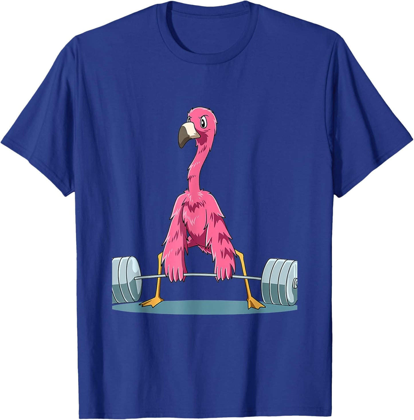 Weightlifting Flamingo Deadlifting Flamingo Powerl T-Shirt - T-Shirt | Royal