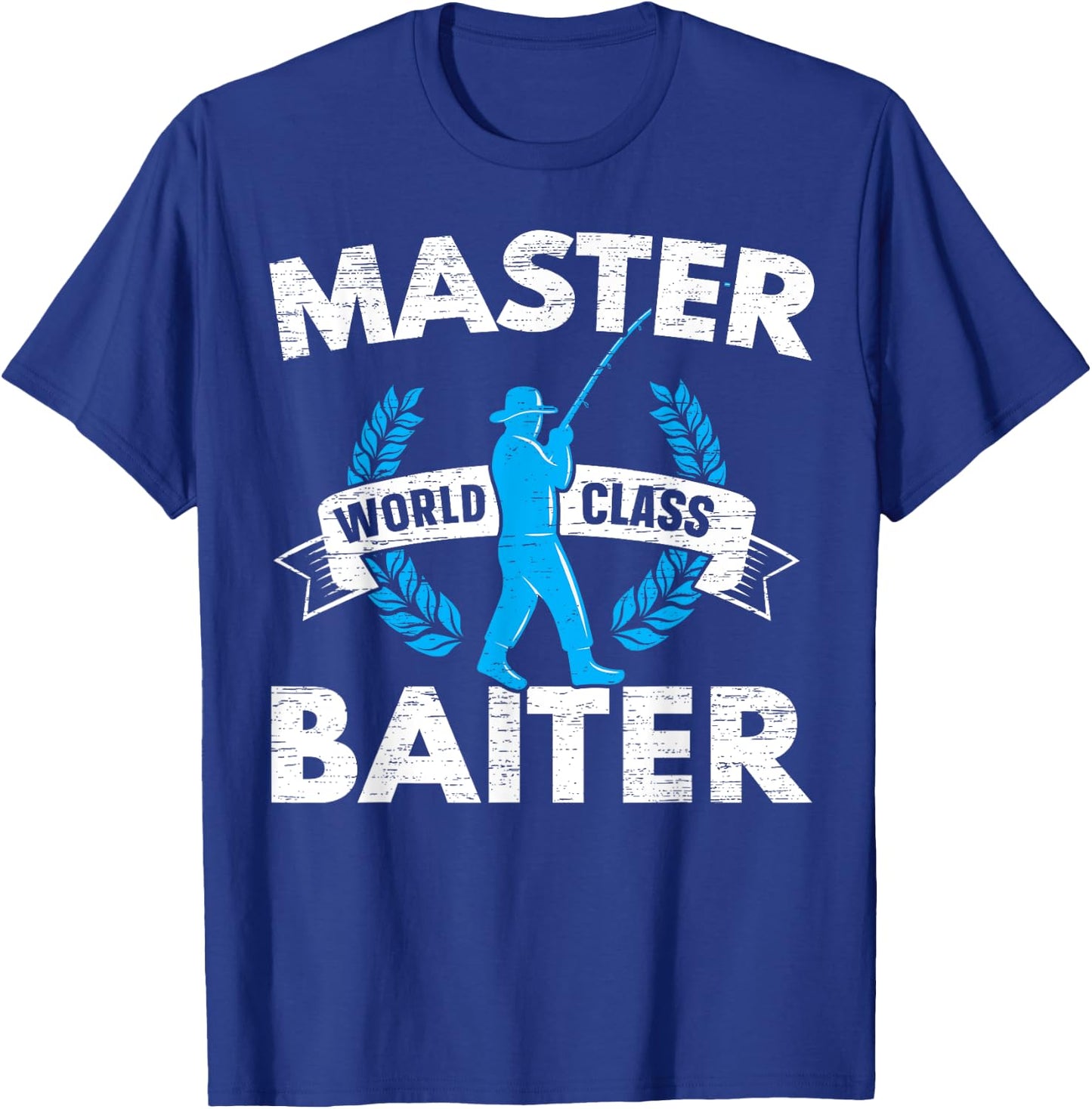 Master World Class Bait Fisherman T-Shirt - T-Shirt | Royal