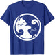Yin Yang Cats Men Women Girls Kids T-Shirt - T-Shirt | Royal