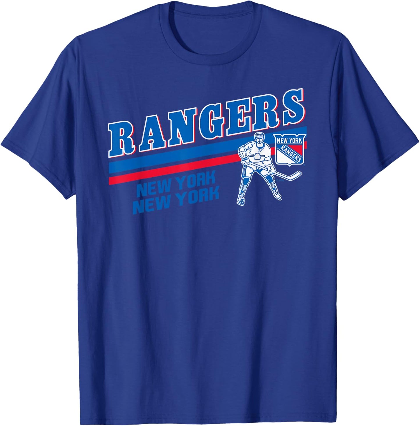 New York Rangers Player Black Officially Licensed T-Shirt - T-Shirt | Royal