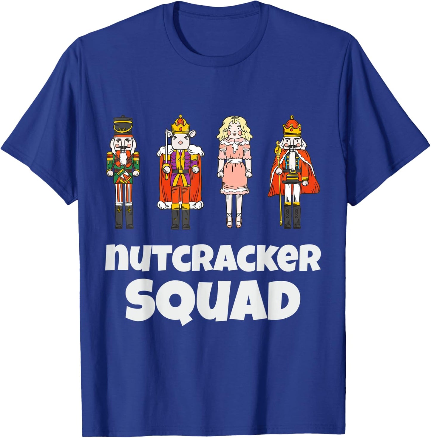 Nutcracker Squad Family Matching Xmas Boys Men Santa T-Shirt - T-Shirt | Royal