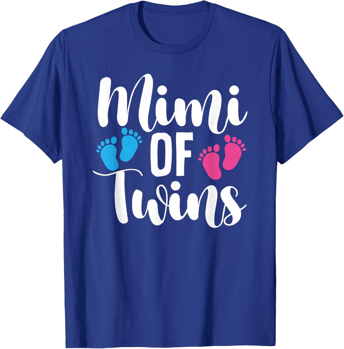 Mimi Of Twins Proud Twin Mimi Grandma T-Shirt - T-Shirt | Royal