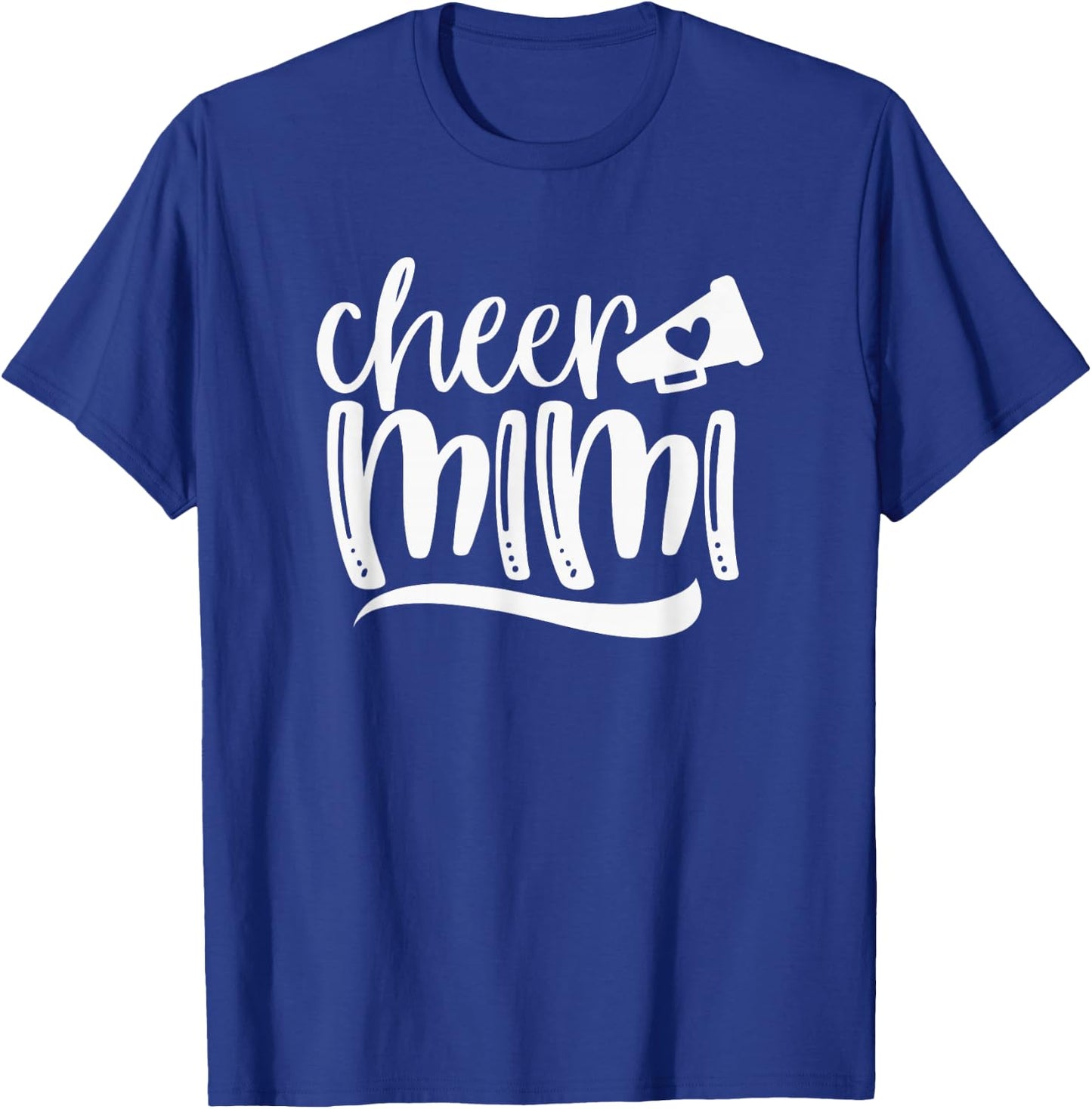 CHEER MIMI, Megaphone with Heart Accent T-Shirt - T-Shirt | Royal