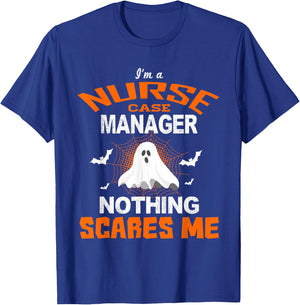 Funny Nurse Case Manager Shirt Halloween ER RN Nursing Gift T-Shirt - T-Shirt | Royal