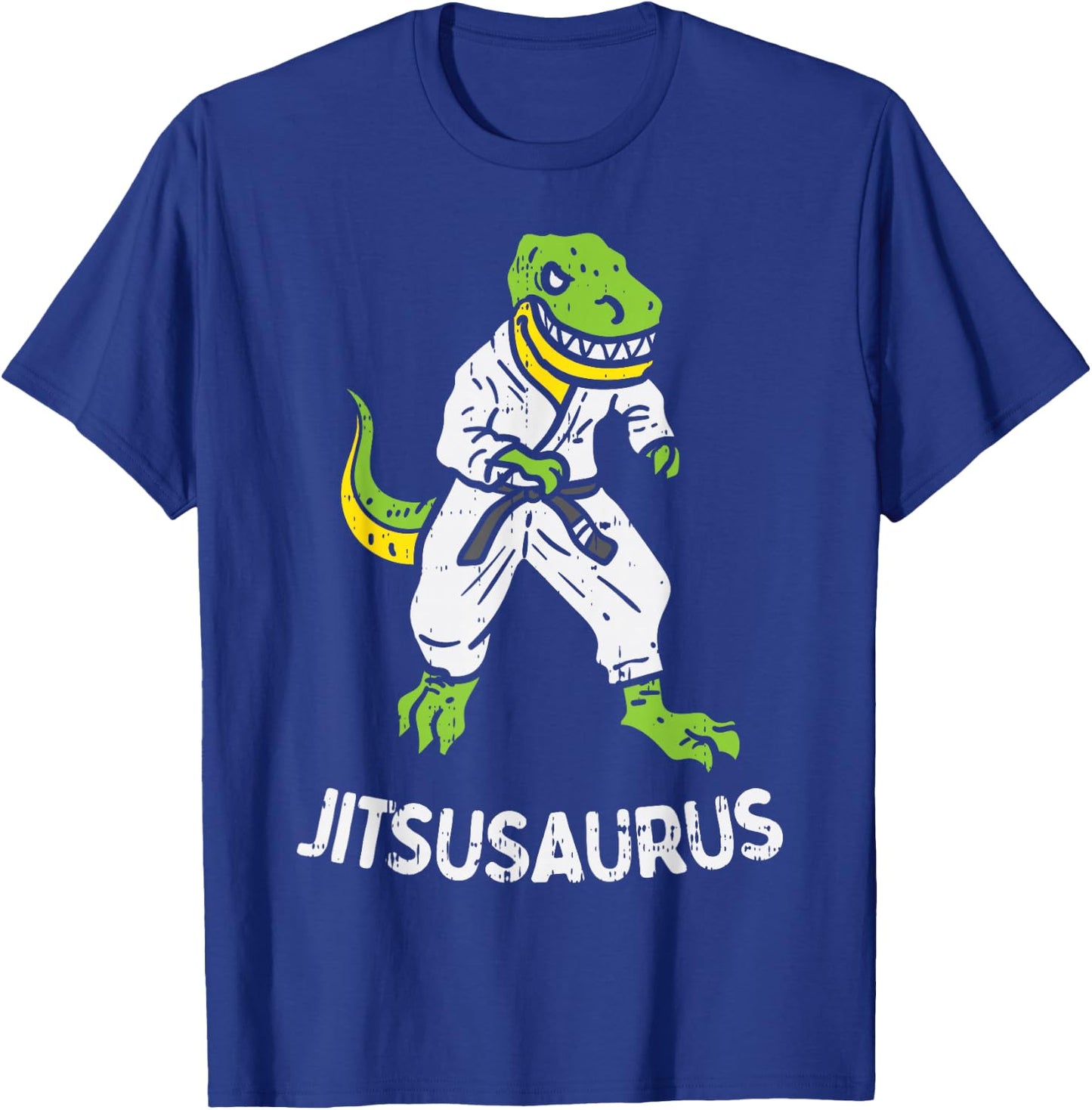 Jitsusaurus Funny Jiu Jitsu Trex Black Belt Martial Art Gift Small T-Shirt - T-Shirt | Royal