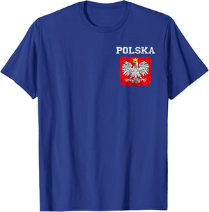 Polska Poland Flag Polish Pride Polska Poland Polish Eagle T-Shirt - T-Shirt | Royal
