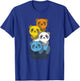 Aroace Flag Pile Pride LGBTQ pandas cute Aroace Panda T-Shirt - T-Shirt | Royal