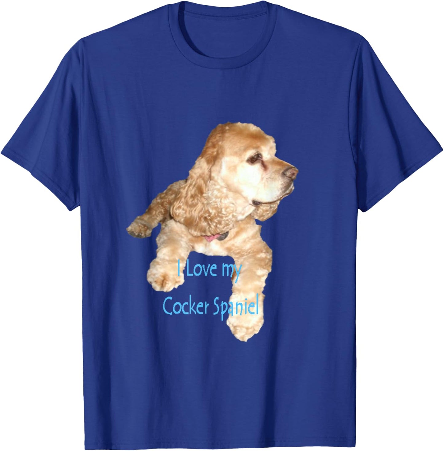 I love my Cocker Spaniel Dog T-Shirt - T-Shirt | Royal