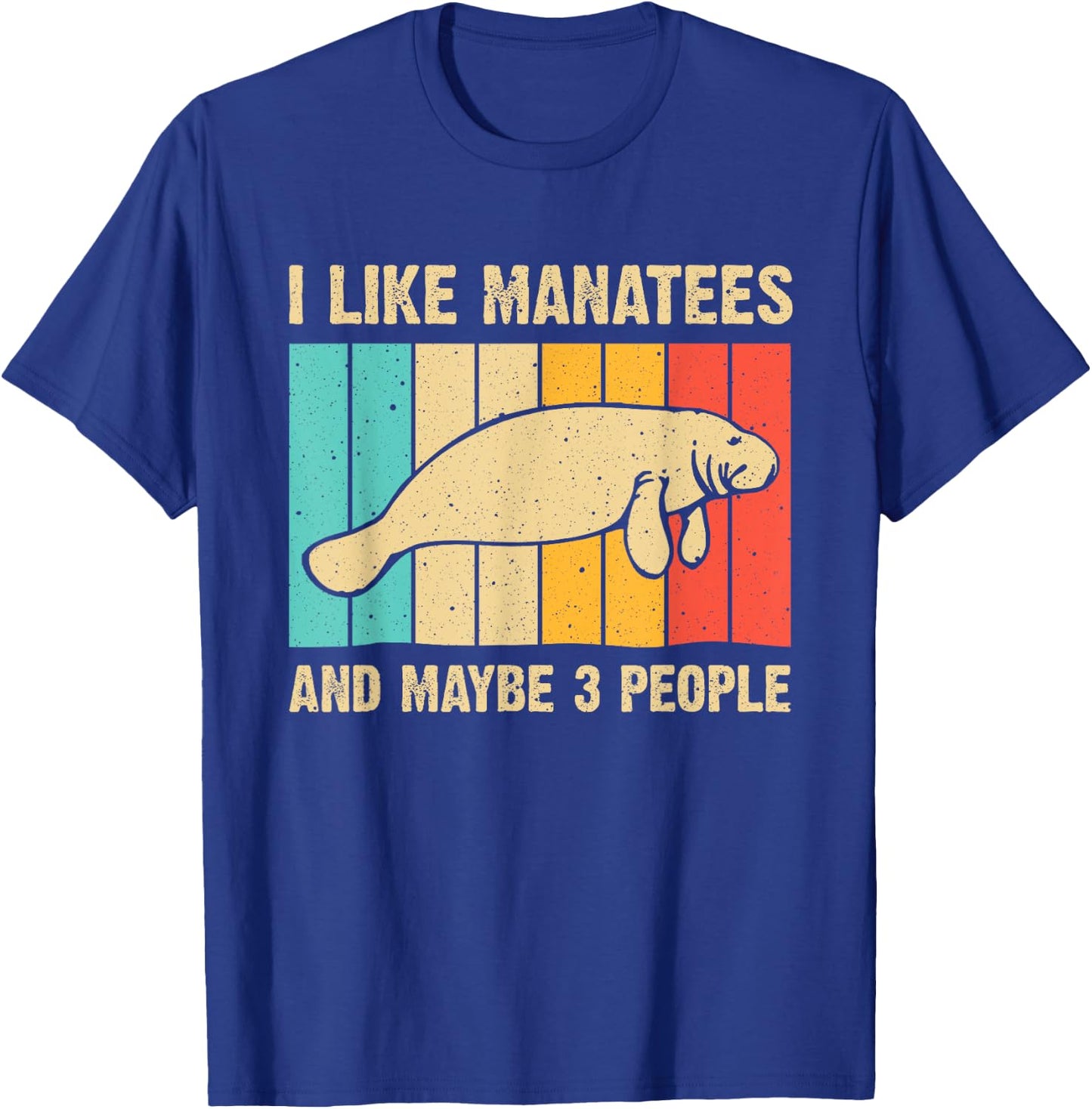Funny Manatee Art Women Sea Cow Monster Fish Lover T-Shirt - T-Shirt | Royal