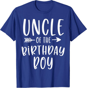 Uncle of the Birthday Boy Uncle And Nephew Bday Party T-Shirt - T-Shirt | Royal