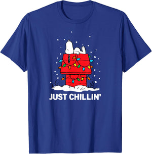 Peanuts Snoopy Just Chillin' T-Shirt - T-Shirt | Royal