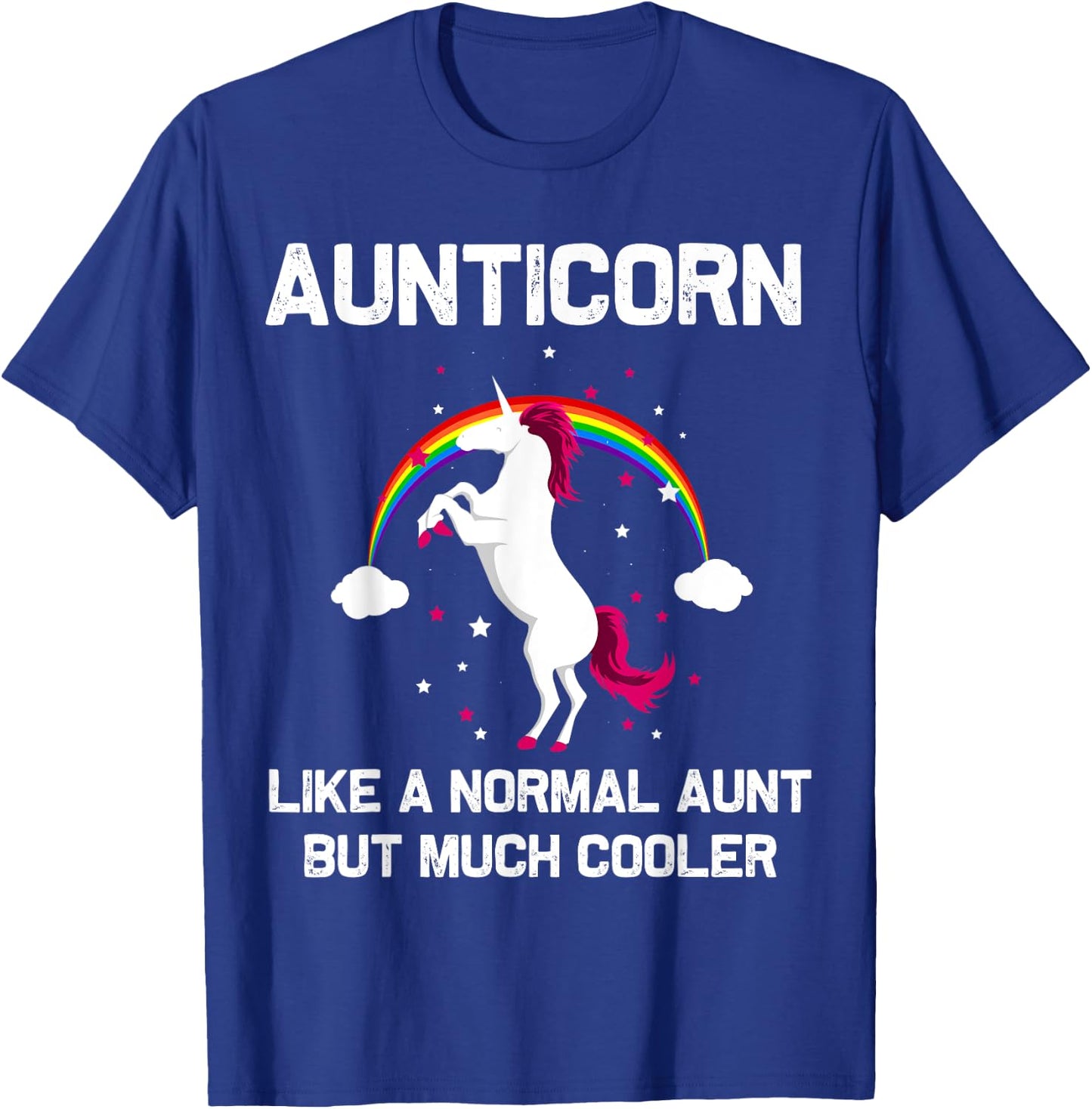 Aunticorn Aunt Unicorn Gift Sister New Auntie Unicorns T-Shirt - T-Shirt | Royal