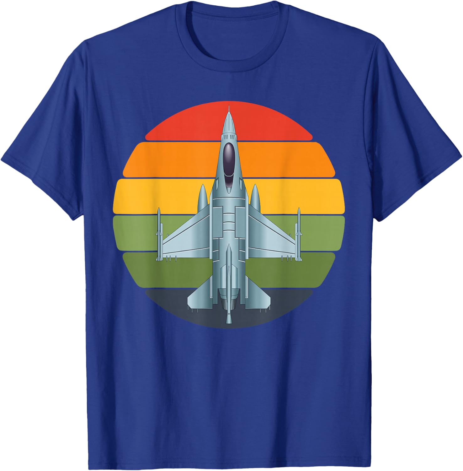 Jet Fighter Retro Jet Aeroplane Pilot Gifts Children T-Shirt - T-Shirt | Royal