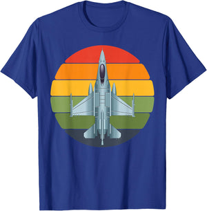 Jet Fighter Retro Jet Aeroplane Pilot Gifts Children T-Shirt - T-Shirt | Royal