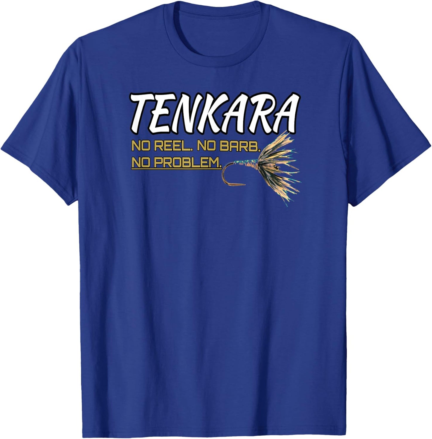 Black Fly Tenkara Fly Fishing Shirts T-Shirt - T-Shirt | Royal