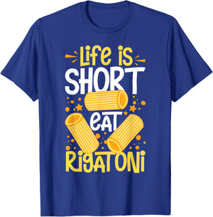 Rigatoni Pasta Noodles Recipes Italian Sauce Maker T-Shirt - T-Shirt | Royal