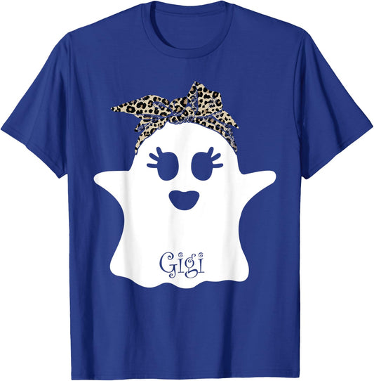 mb Spooky Gigi Ghost Bandana Boo Halloween Family Matching T-Shirt - T-Shirt | Royal