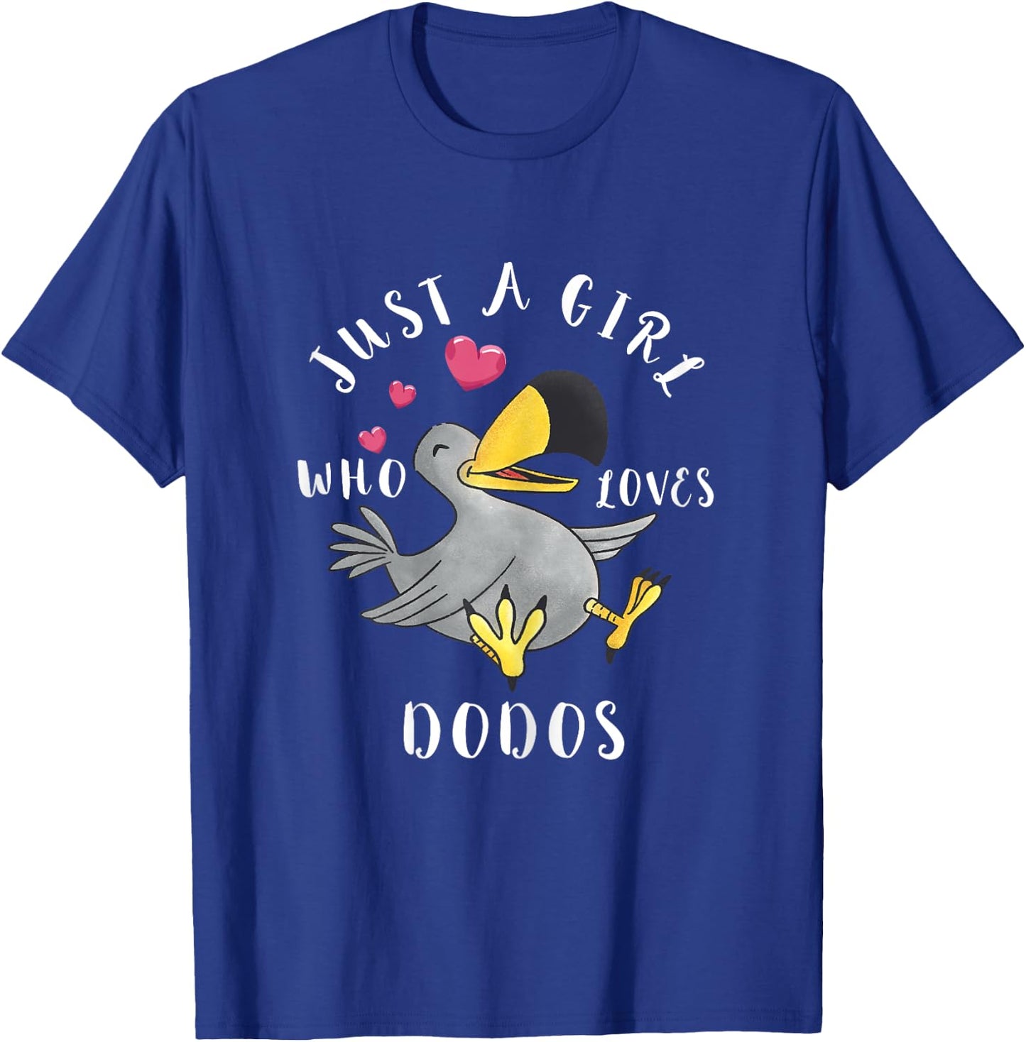 Dodo Bird Girls Dronte Bird Animal Flightless Bird Species T-Shirt - T-Shirt | Royal